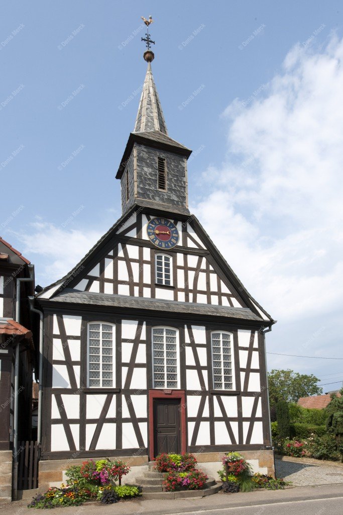 Alsace : l'église protestante de Kuhlendorf