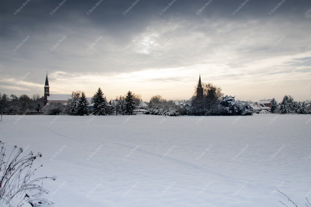 La neige est tombée sur Schweighouse sur Moder