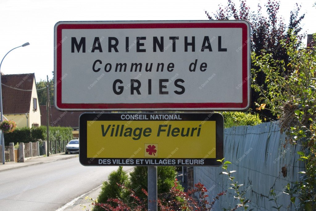 Panneau Marienthal commune de Gries