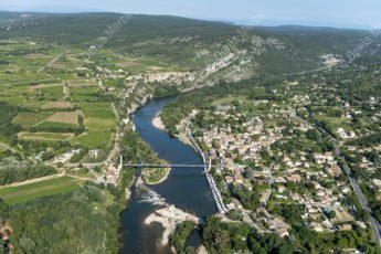 Vue aérienne de Saint Martin d'Ardèche